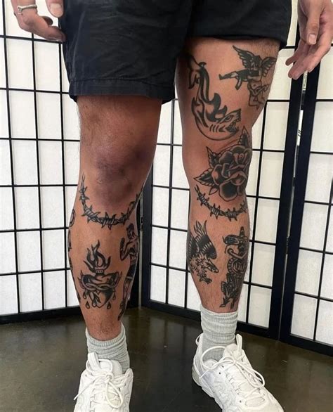 Leg Tattoos For Men Inspiration Guide (2023) • Body。